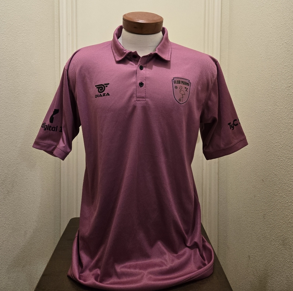 Club Miami polo shirt, pink, size: XL